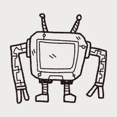 robot doodle N395