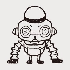robot doodle N397
