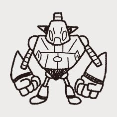 robot doodle N399