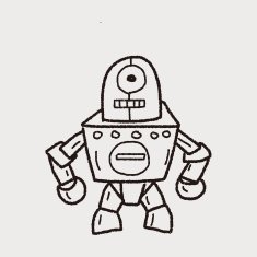 robot doodle N404