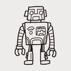 robot doodle N408