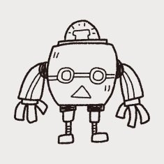 robot doodle N412