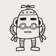 robot doodle N413