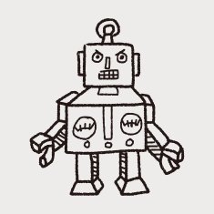 robot doodle N414