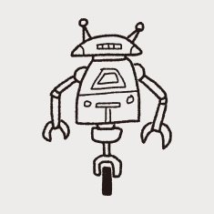 robot doodle N416