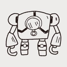 robot doodle N417