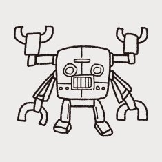 robot doodle N420