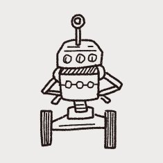 robot doodle N422