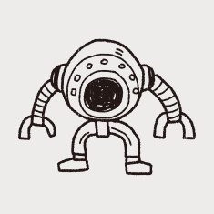 robot doodle N424