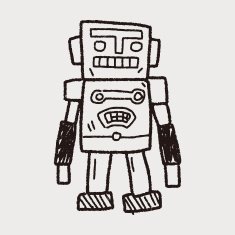 robot doodle N431