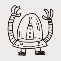 robot doodle N436