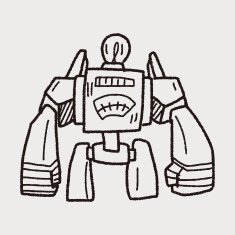 robot doodle N437