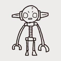 robot doodle N438