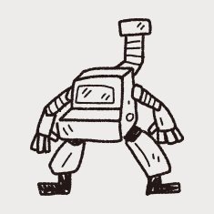 robot doodle N445