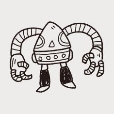 robot doodle N447