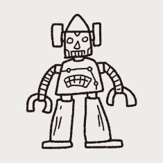 robot doodle N448