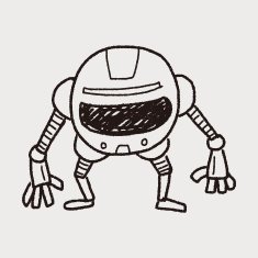 robot doodle N449