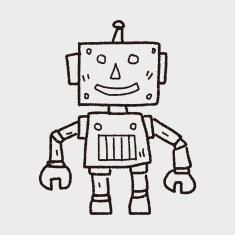robot doodle N451
