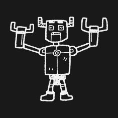 robot doodle N462