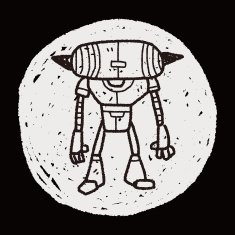 robot doodle N539