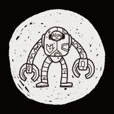 robot doodle N543
