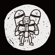 robot doodle N544