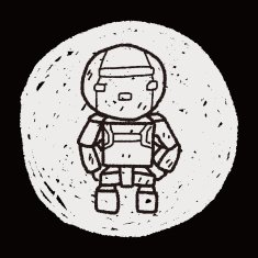 robot doodle N545