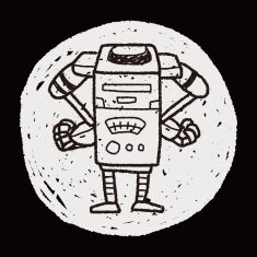 robot doodle N554