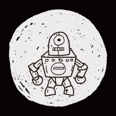 robot doodle N564