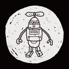 robot doodle N566