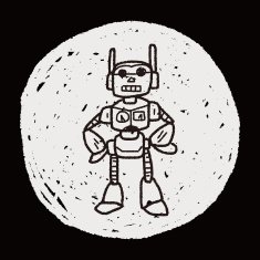 robot doodle N569