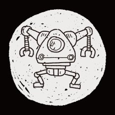 robot doodle N576