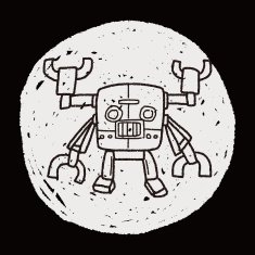 robot doodle N578