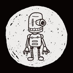 robot doodle N581