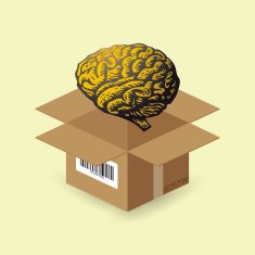 Brain in paper box free image download