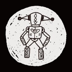 robot doodle N585