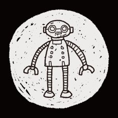 robot doodle N588
