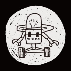 robot doodle N589