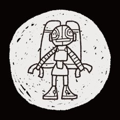 robot doodle N593