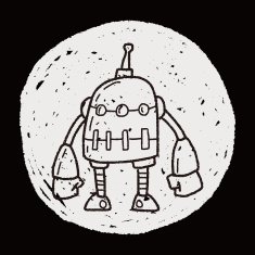 robot doodle N594