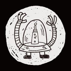 robot doodle N596