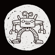 robot doodle N599