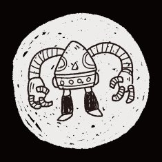 robot doodle N607