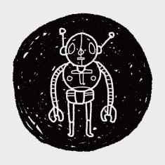 robot doodle N622