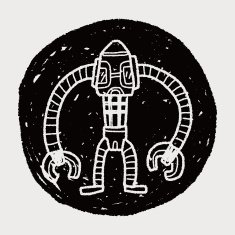 robot doodle N629