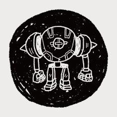 robot doodle N634
