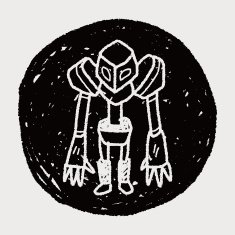 robot doodle N635