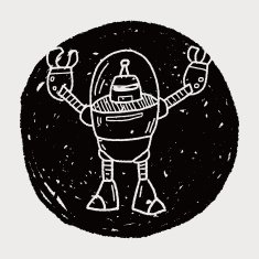 robot doodle N654