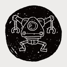 robot doodle N668