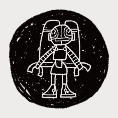 robot doodle N686